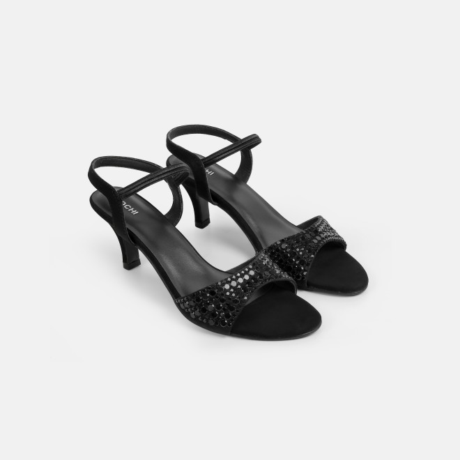 Mochi Women Black Party Sandals (SKU: 35-987-11-40)