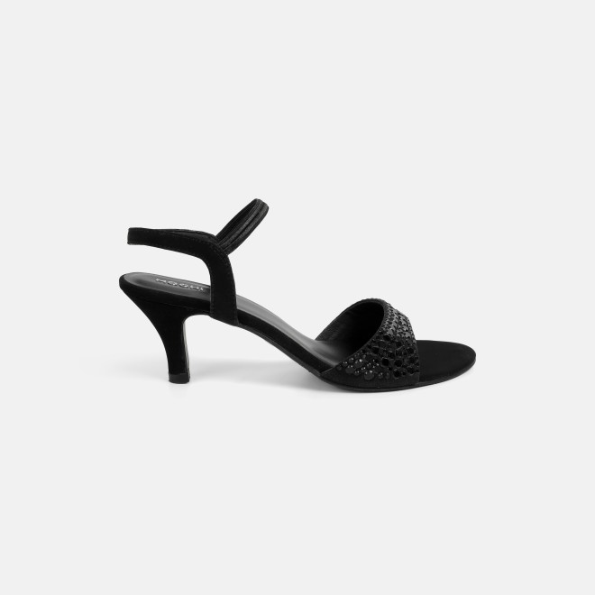 Mochi Women Black Party Sandals (SKU: 35-987-11-40)