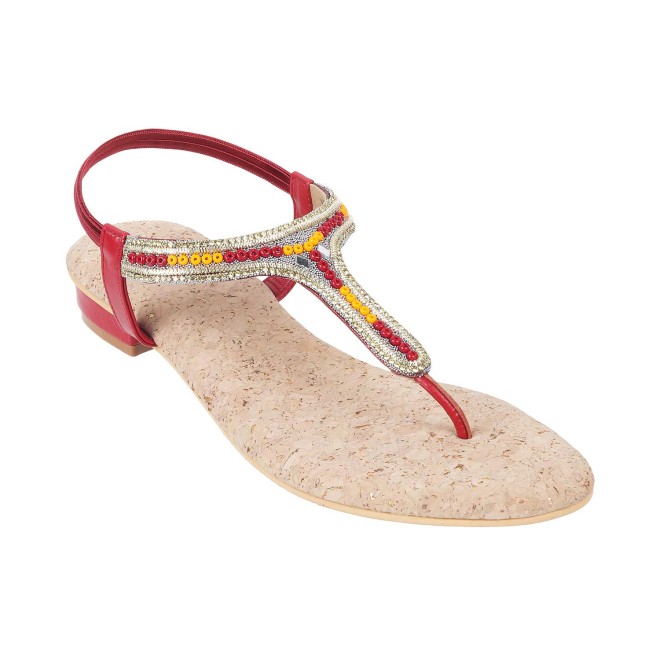 Mochi Women Maroon Casual Sandals (SKU: 35-993-44-37)