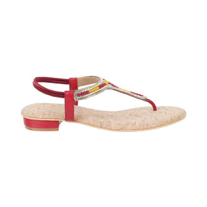 Mochi Women Maroon Casual Sandals (SKU: 35-993-44-37)