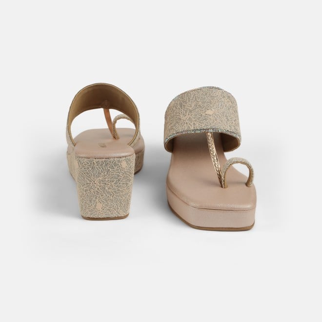 Mochi Women Rose-gold Casual Slip Ons (SKU: 35-994-52-36)