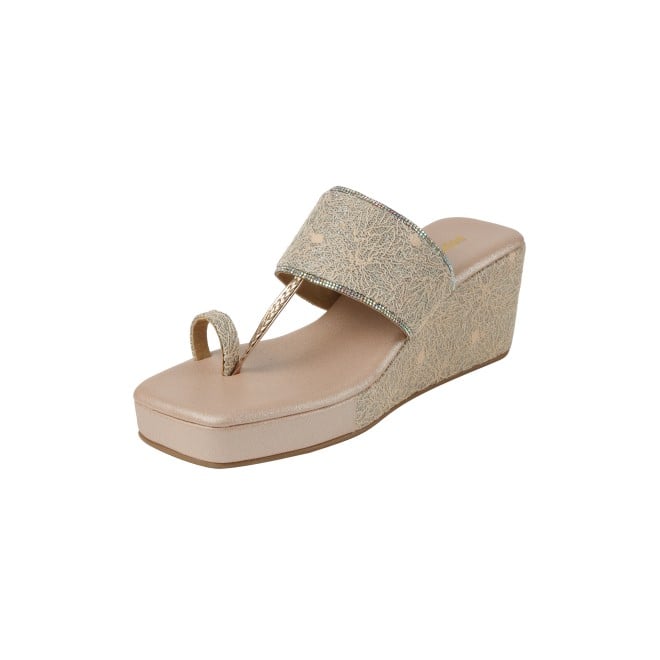 Mochi Women Rose-gold Casual Slip Ons (SKU: 35-994-52-36)