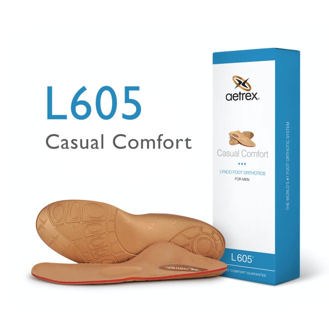 Aetrex AETREX Men's Casual Comfort Orthotics W/ Metatarsal Support