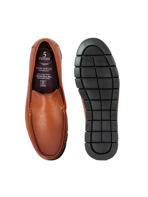 Von Wellx Men Tan Casual Loafers (SKU: 356-660030-23-42)