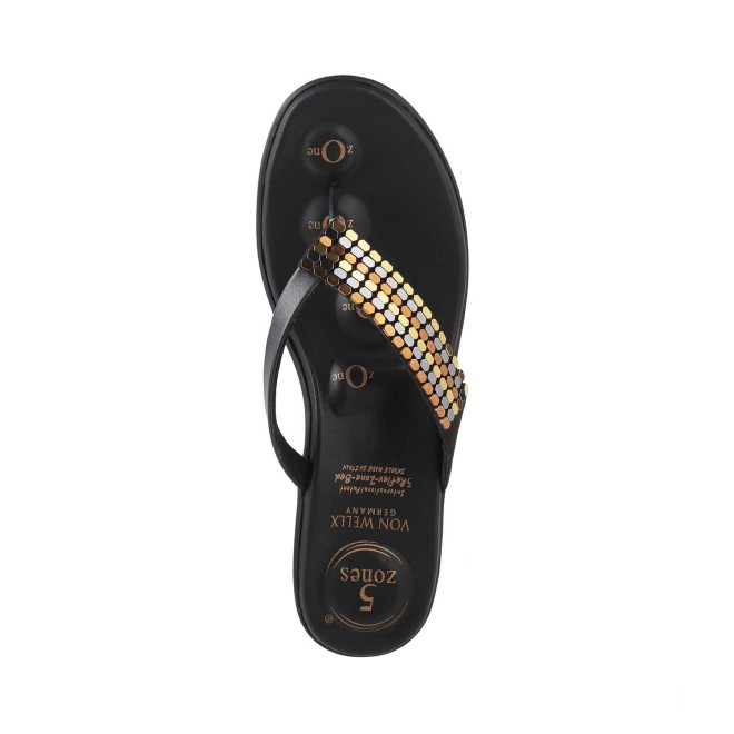 Mochi Women Black Casual Slippers (SKU: 357-110060-11-37)