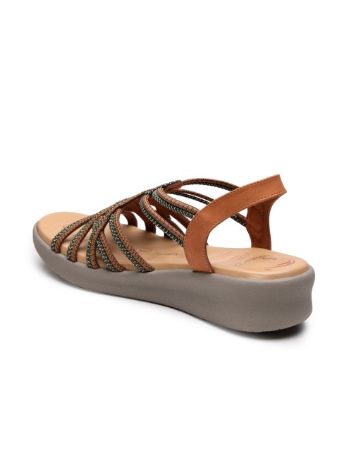 Von Wellx Women Tan Casual Sandals (SKU: 357-420080-23-36)