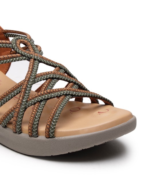Von Wellx Women Tan Casual Sandals (SKU: 357-420080-23-36)
