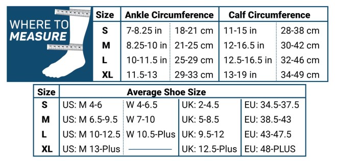 OS1st TS5 Travel Socks - Over the Calf (SKU: 358-4008-11-10)