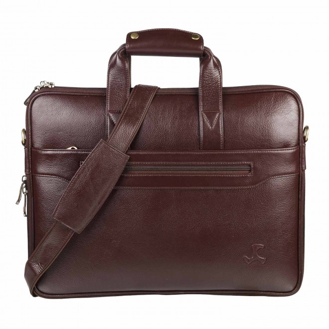 Mochi Men Brown Leather Bag (SKU: 37-4840-12-10)