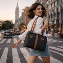 Mochi Women Black Formal Shoulder Bag