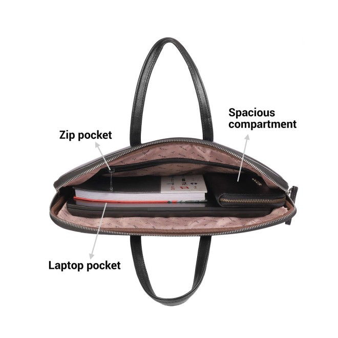 Mochi Unisex Adults Black Casual Laptop Bags (SKU: 37-55-11-10)