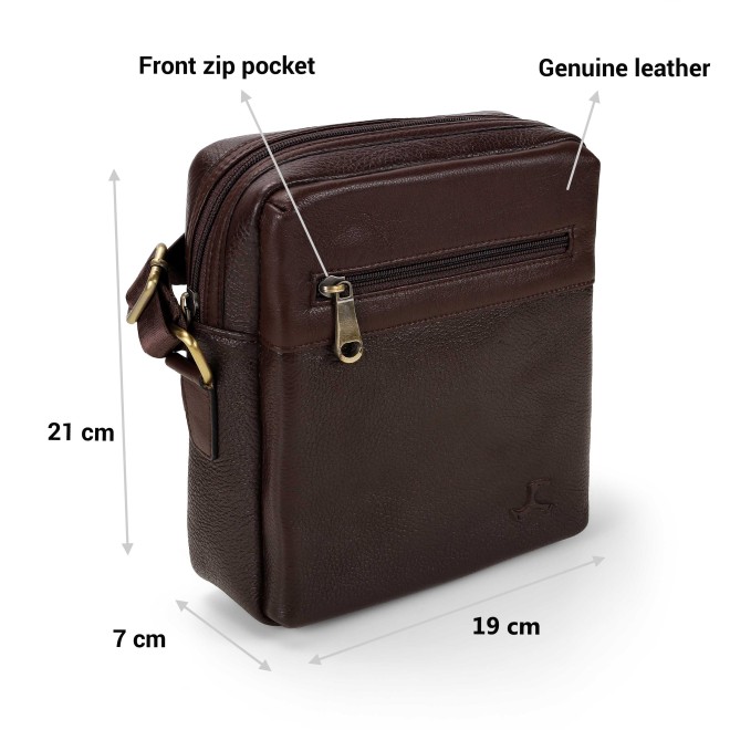 Mochi Women Brown Sling Bag (SKU: 37-66-12-10)
