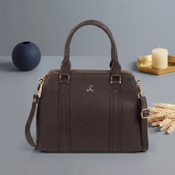 Mochi Women Brown Satchel Bag