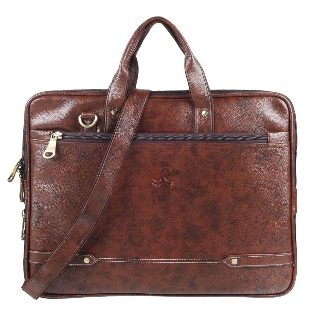 Mochi Unisex Brown Satchel Bag