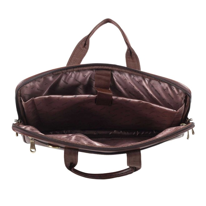 Mochi Unisex Brown Satchel Bag (SKU: 37-7812-12-10)