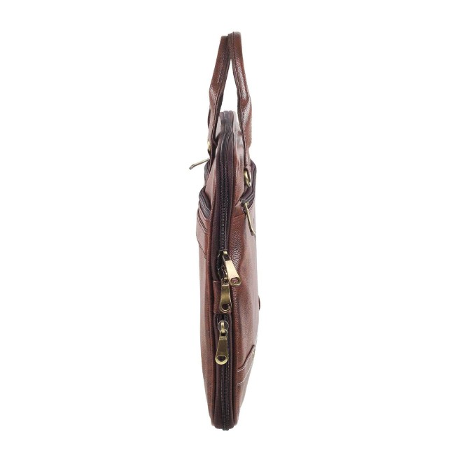 Mochi Unisex Brown Satchel Bag (SKU: 37-7812-12-10)