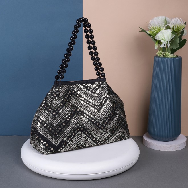 Women Black Ethnic-Wedding Handbags