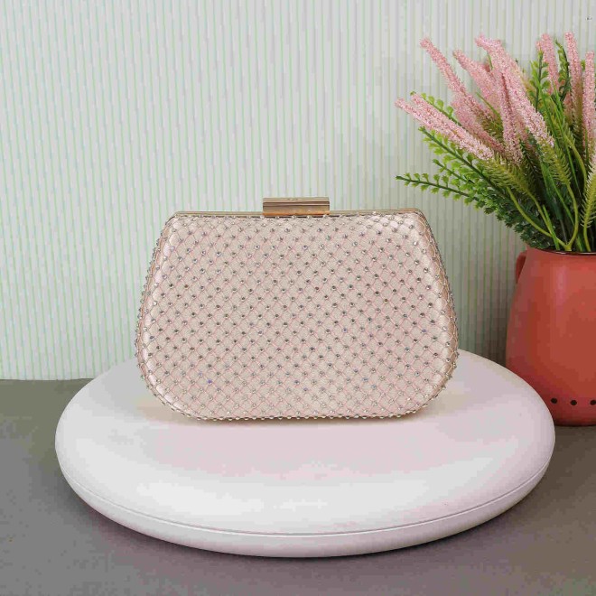 Mochi Women Gold Party-Fashion Clutches (SKU: 38-115-15-10)