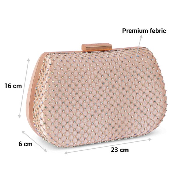 Mochi Women Gold Party-Fashion Clutches (SKU: 38-115-15-10)