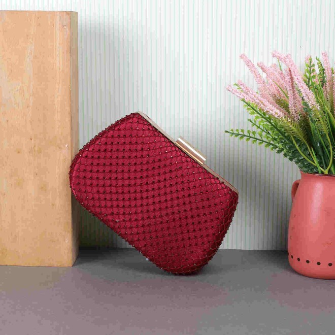 Mochi Women Maroon Party-Fashion Clutches (SKU: 38-115-44-10) Mochi Women Maroon Party-Fashion Clutches (SKU: 38-115-44-10)