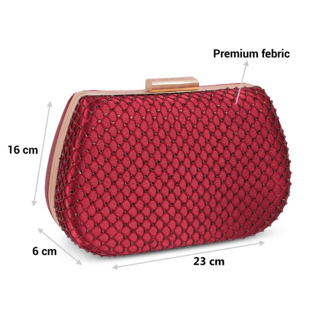 Mochi Women Maroon Party-Fashion Clutches (SKU: 38-115-44-10) Mochi Women Maroon Party-Fashion Clutches (SKU: 38-115-44-10)