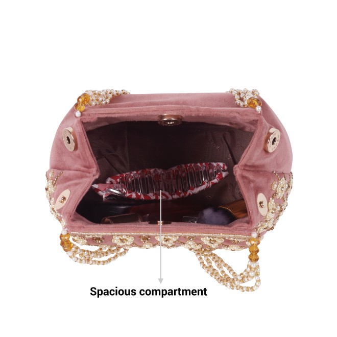 Mochi Women Pink Hand Bags Potlis (SKU: 38-125-24-10)