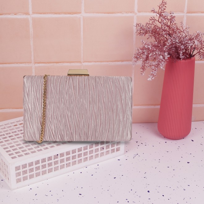 Mochi Women Rose Gold Party-Fashion Clutches