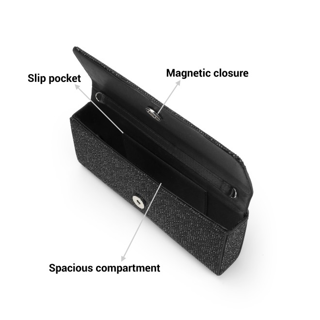 Mochi Women Black Hand Bags Clutches (SKU: 38-173-11-10)