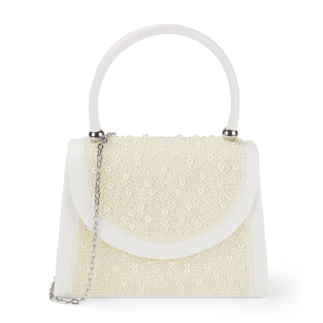 Mochi Women White Hand Bags Evening Bag