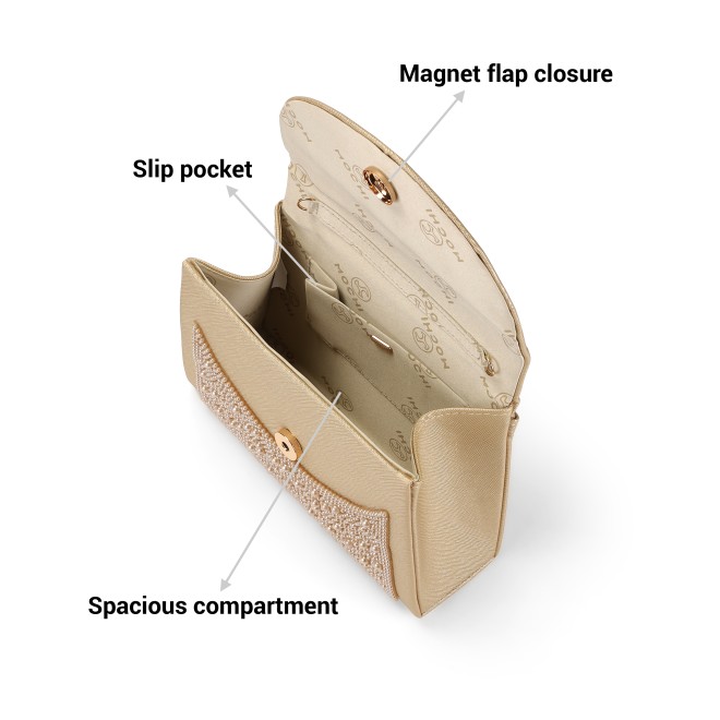 Mochi Women Gold Hand Bags Evening Bag (SKU: 38-174-15-10)