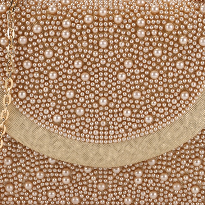 Mochi Women Gold Hand Bags Evening Bag (SKU: 38-174-15-10)