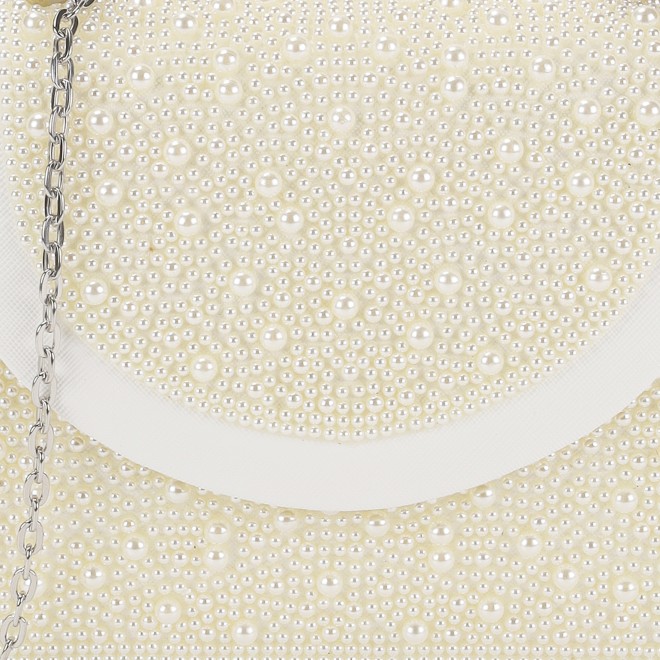 Mochi Women White Hand Bags Evening Bag (SKU: 38-174-16-10)