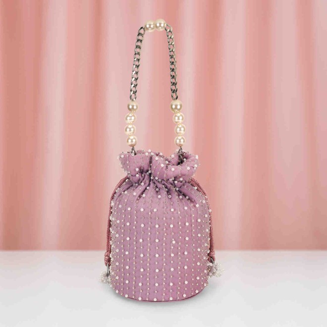 Mochi Women Purple Ethnic Wedding Handbags