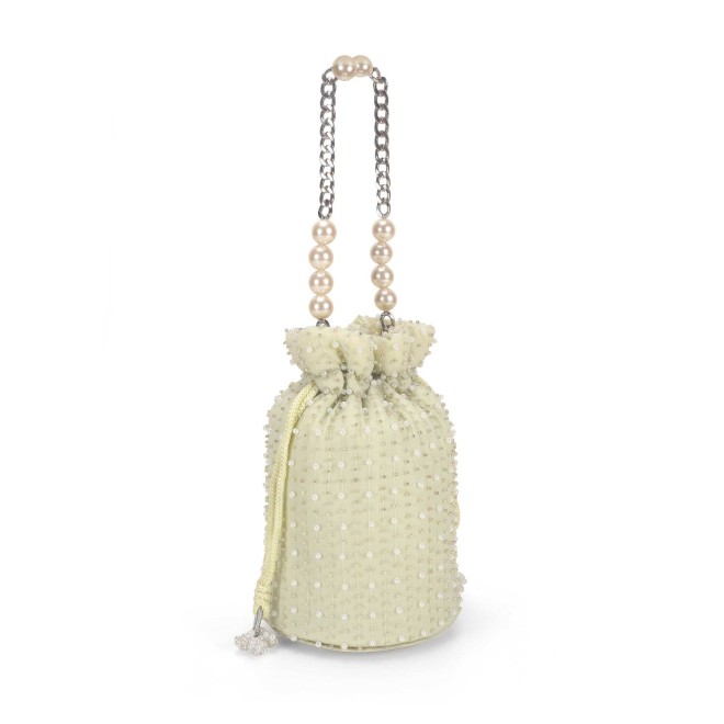 Mochi Women Light green Ethnic Wedding Handbags (SKU: 38-205-60-10)