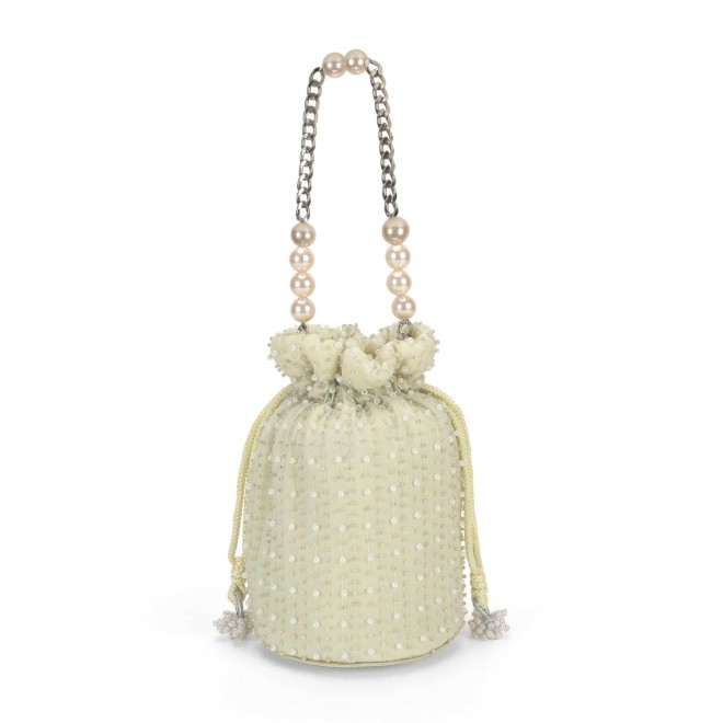 Mochi Women Light green Ethnic Wedding Handbags (SKU: 38-205-60-10)
