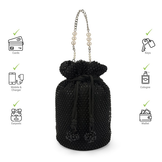 Mochi Women Black Potlis (SKU: 38-206-11-10)