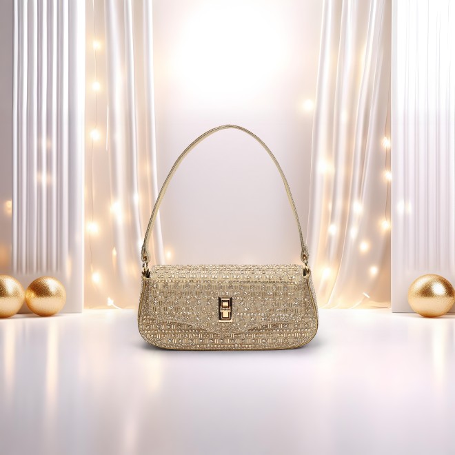 Women Gold Shoulder Bag