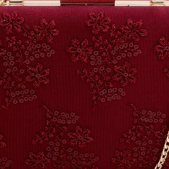 Mochi Women Maroon Evening Bag (SKU: 38-241-44-10)