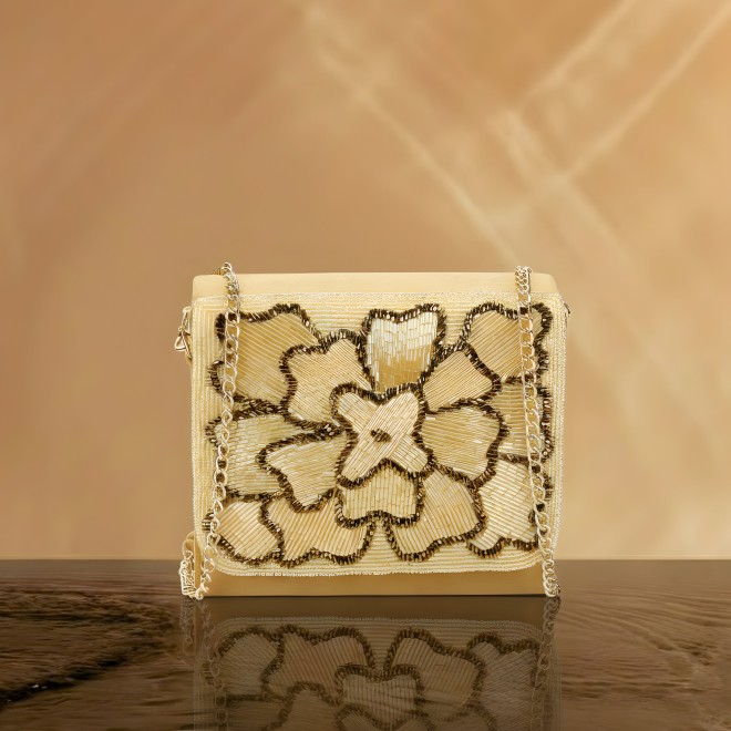 Mochi Women Gold Evening Bag