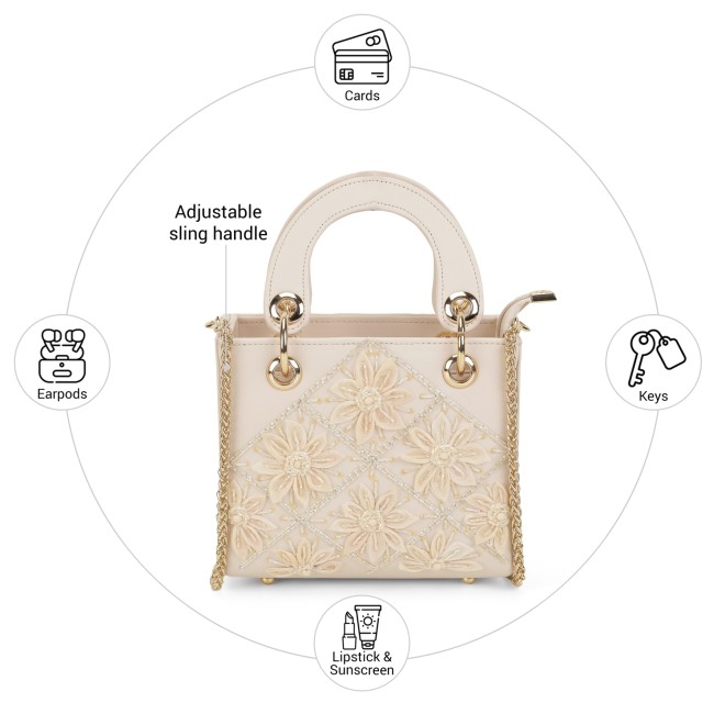 Mochi Women Beige Satchel Bag (SKU: 38-259-20-10)