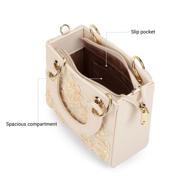 Mochi Women Beige Satchel Bag (SKU: 38-259-20-10)