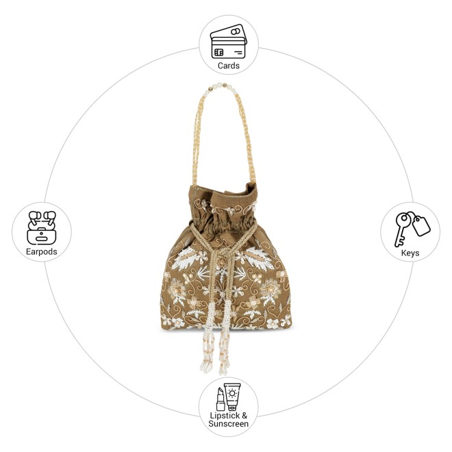 Mochi Women Antic-gold Potlis (SKU: 38-260-28-10)