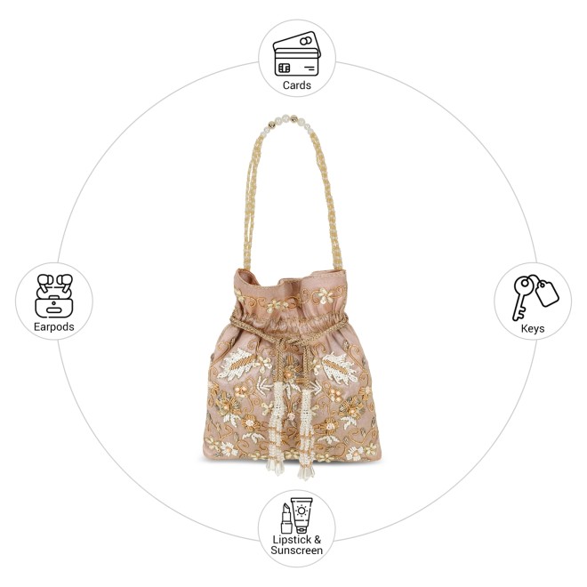 Mochi Women Rose-gold Potlis (SKU: 38-260-52-10)