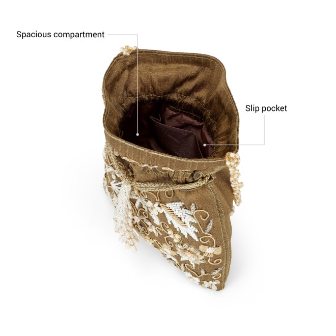 Mochi Women Antic-gold Potlis (SKU: 38-260-28-10)