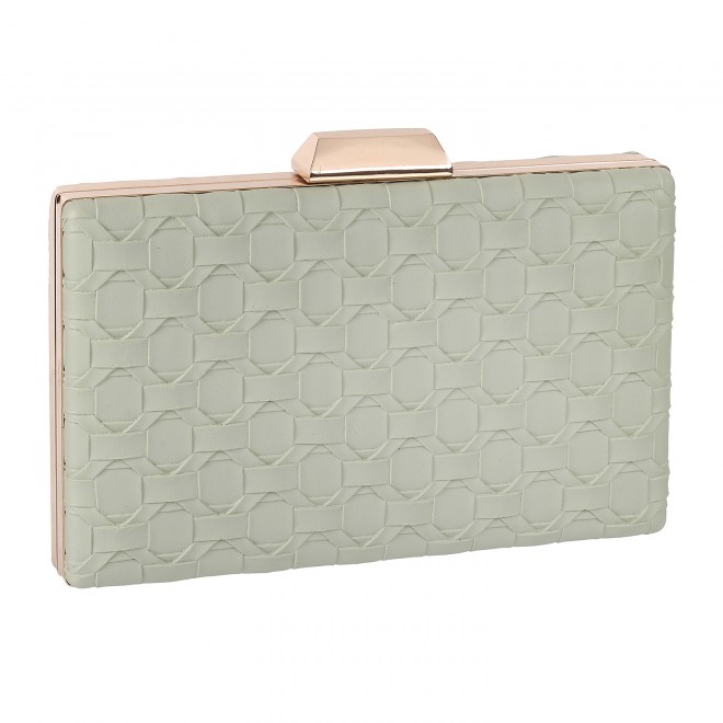 Mochi Women Green Hand Bags Box Clutch (SKU: 38-30-21-10)