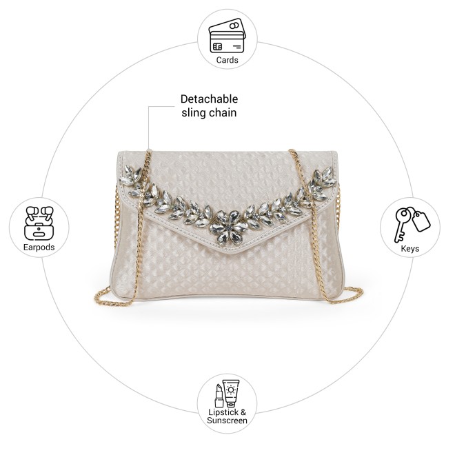 Mochi Women Gold Clutch (SKU: 38-329-15-10)