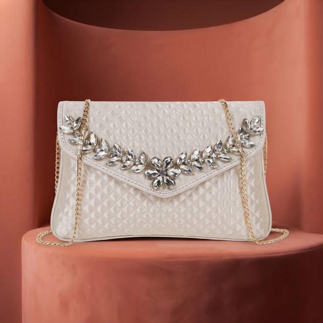Mochi Women Gold Clutch (SKU: 38-329-15-10)