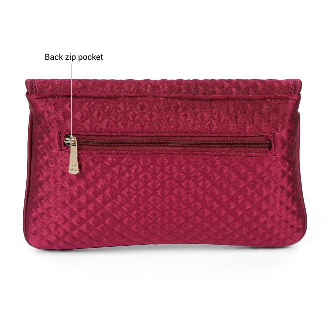 Mochi Women Maroon Clutch (SKU: 38-329-44-10)
