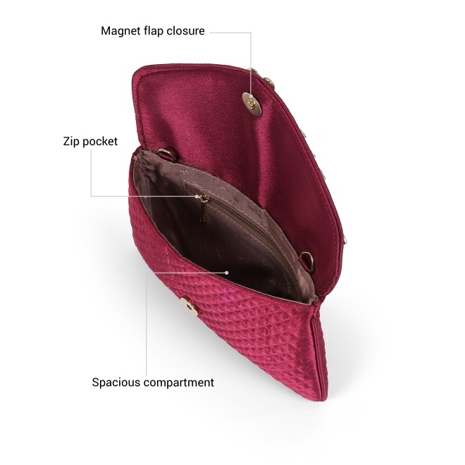 Mochi Women Maroon Clutch (SKU: 38-329-44-10)