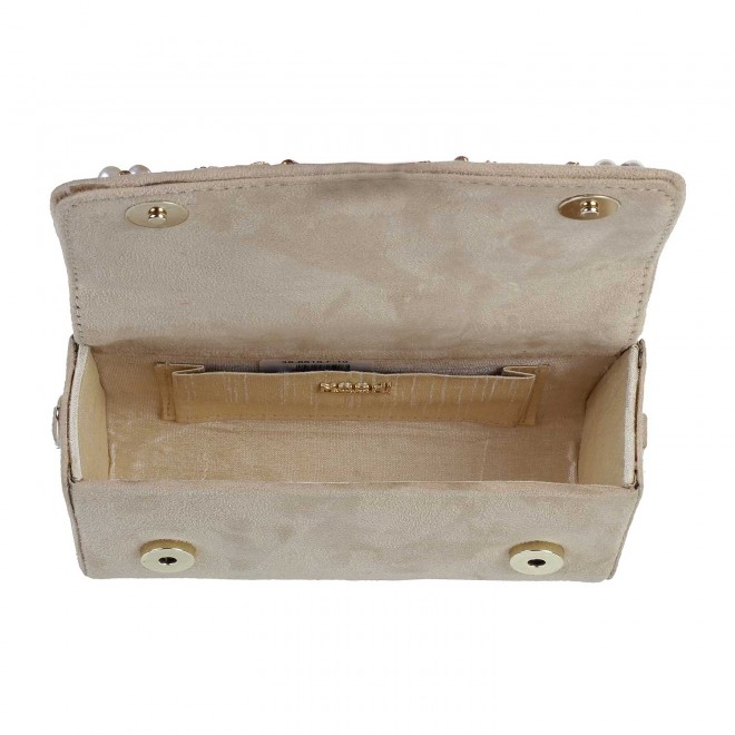 Mochi Women Beige  Flap Clutch (SKU: 38-6616-20-10)